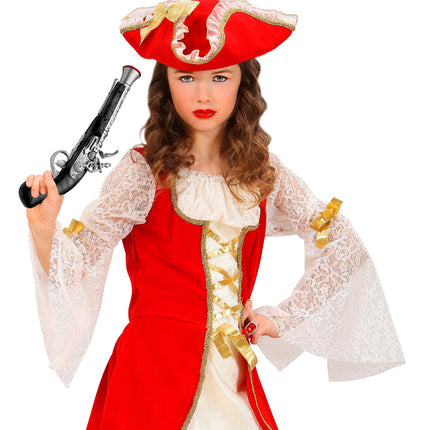 Widmann SRL Piraten pistool zwart zilver