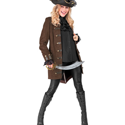 Widmann SRL Piraten/ steampunkjas voor dames