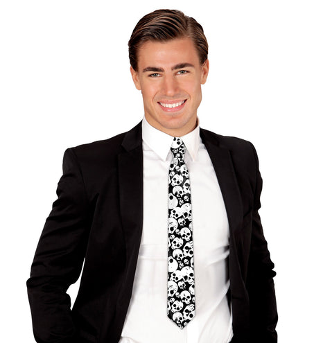 Widmann SRL Piraten stropdas met schedels