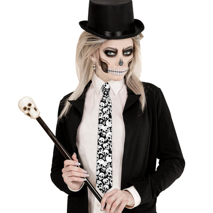 Widmann SRL Piraten stropdas met schedels