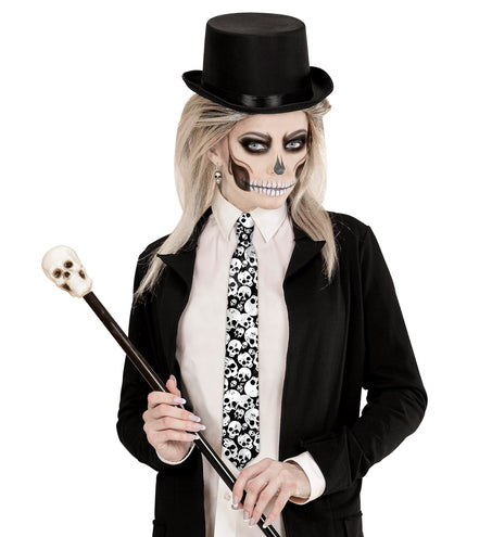 Widmann SRL Piraten stropdas met schedels