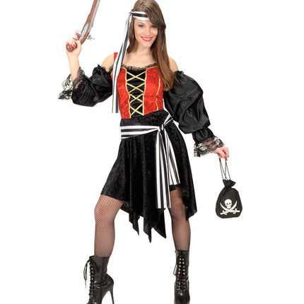 Widmann SRL Piraten tas met schedel en zwaarden