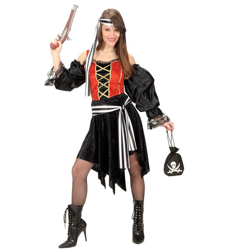 Widmann SRL Piraten tas met schedel en zwaarden