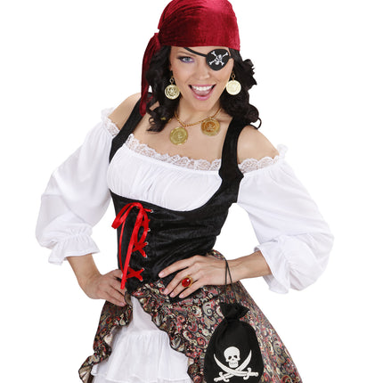 Widmann SRL Piraten tas met schedel en zwaarden