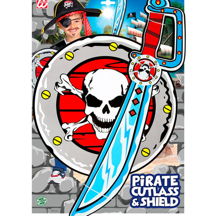 Widmann SRL Piraten zwaard met schild