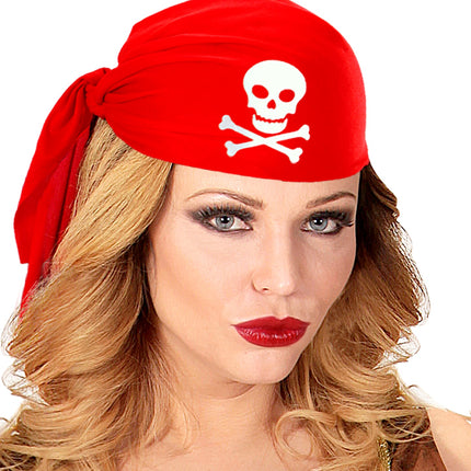 Widmann SRL Piratenhoed rood vilt