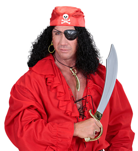 Widmann SRL Piratensetje ooglapje bandana en oorbel