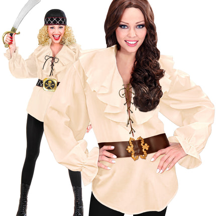 Widmann SRL Piratenshirt dames beige