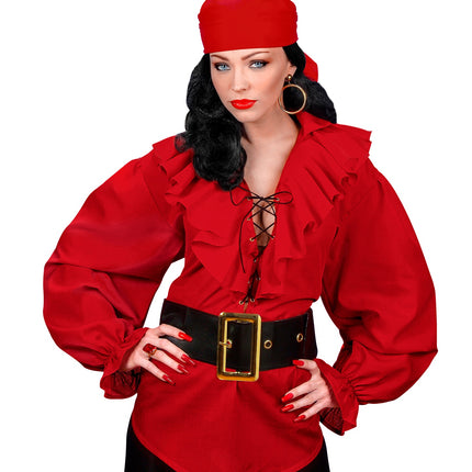 Widmann SRL Piratenshirt dames rood