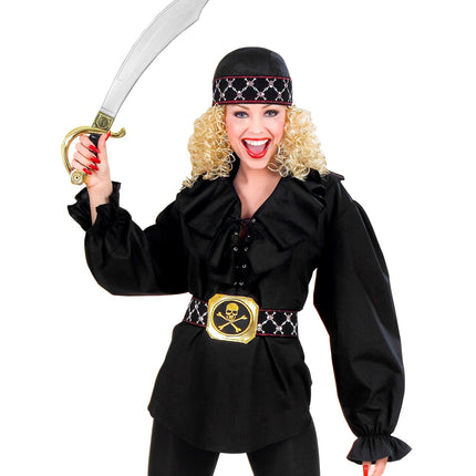 Widmann SRL Piratenshirt dames zwart