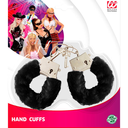 Widmann SRL Pluche handboeien zwart