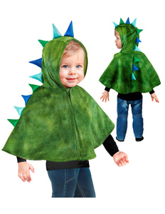 Widmann SRL Pluche poncho met muts dino