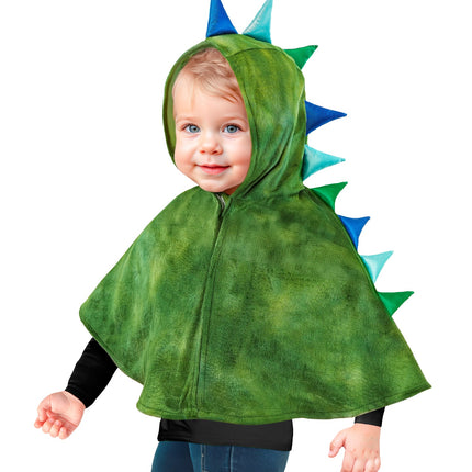 Widmann SRL Pluche poncho met muts dino