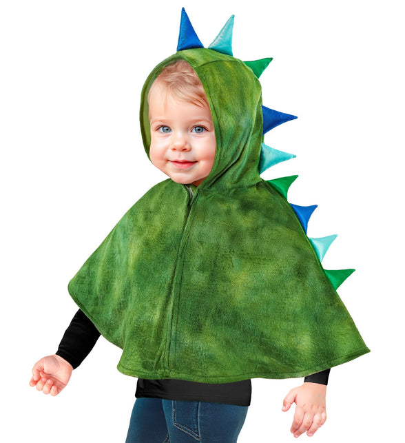 Widmann SRL Pluche poncho met muts dino