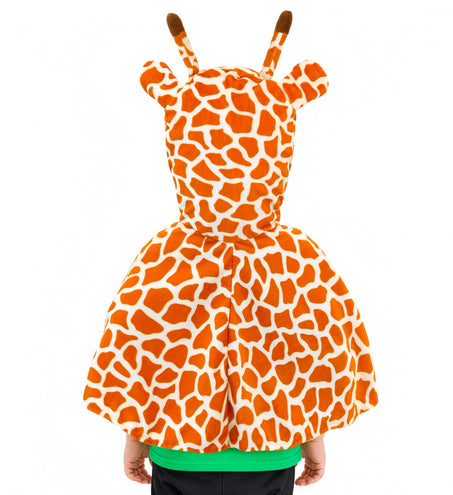 Widmann SRL Pluche poncho met muts giraf