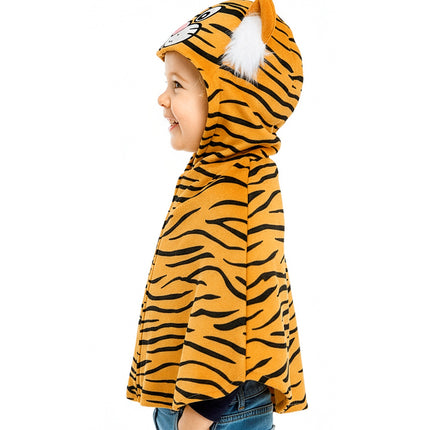 Widmann SRL Pluche poncho met muts tijger