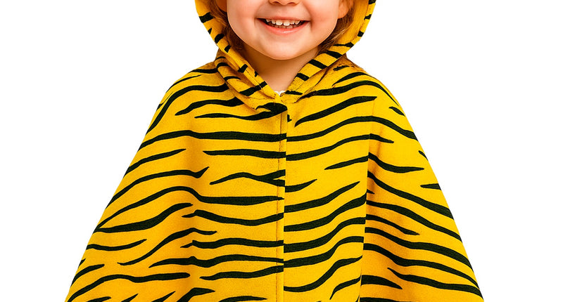 Widmann SRL Pluche poncho met muts tijger