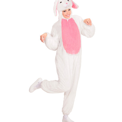 Widmann SRL Pluche wit konijnen pak