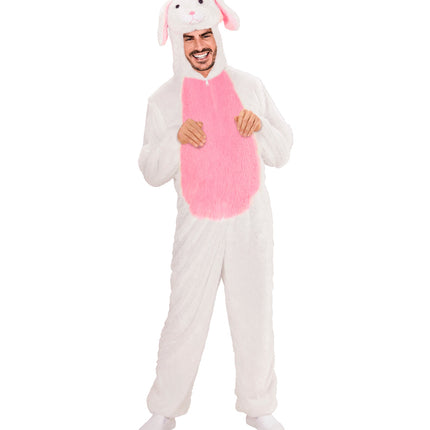 Widmann SRL Pluche wit konijnen pak