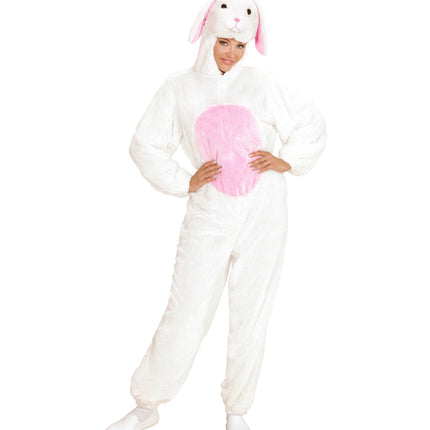 Widmann SRL Pluche wit konijnen pak
