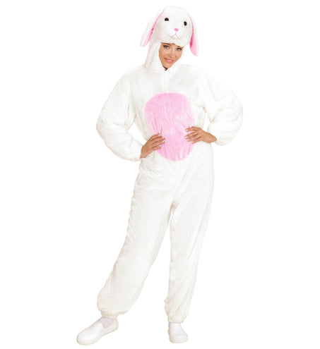 Widmann SRL Pluche wit konijnen pak
