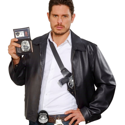 Widmann SRL Politie badge met clip en ketting