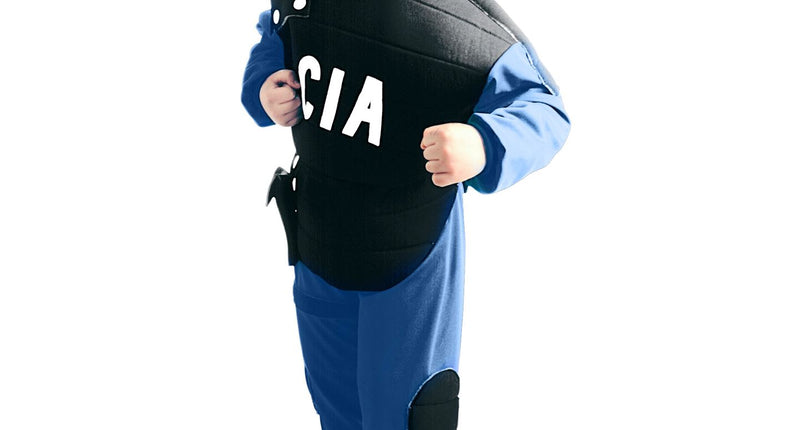 Widmann SRL Politie pak CIA jongen maat 128cm