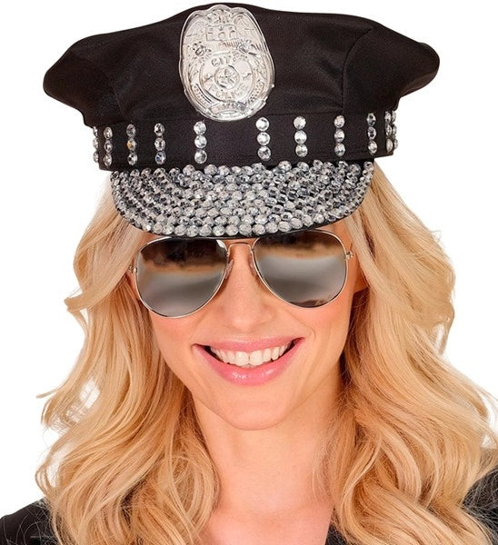Widmann SRL Politiepet met strass Tess