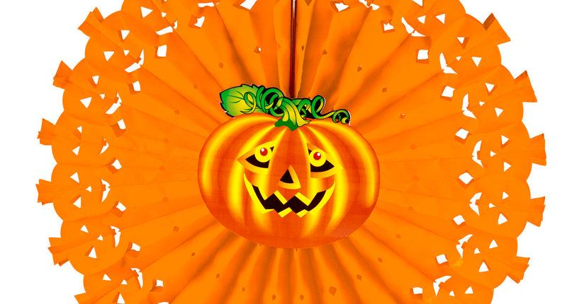 Widmann SRL Pompoen decoratie papier voor Halloween