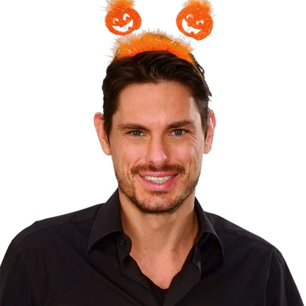 Widmann SRL Pompoen haarband oranje