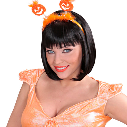 Widmann SRL Pompoen haarband oranje