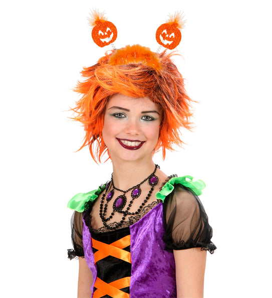 Widmann SRL Pompoen haarband oranje