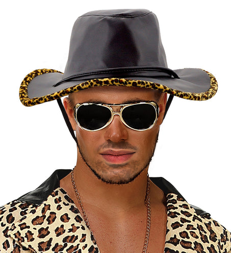 Widmann SRL Pooier hoed Dandy cowboy met print