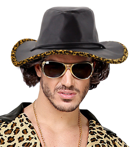 Widmann SRL Pooier hoed Dandy cowboy met print