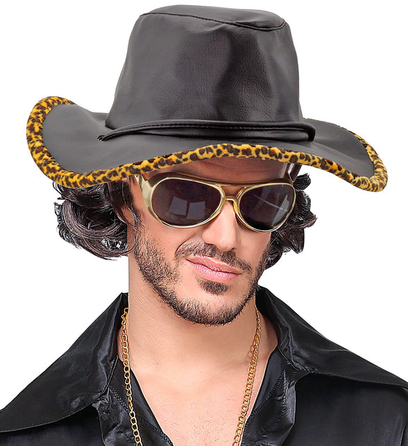 Widmann SRL Pooier hoed Dandy cowboy met print