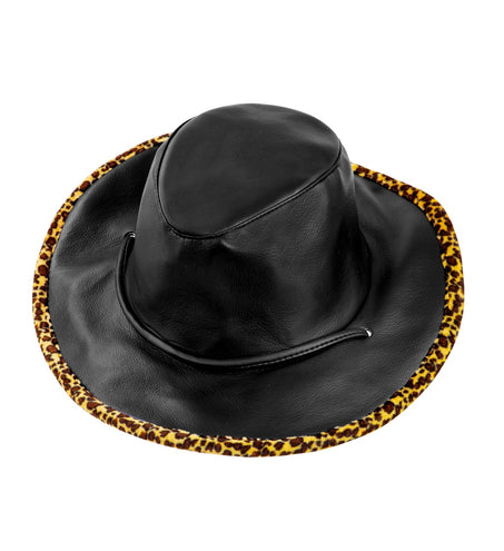 Widmann SRL Pooier hoed Dandy cowboy met print