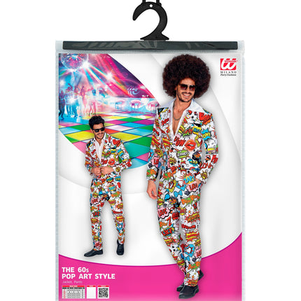 Widmann SRL Pop art kostuum jaren 60 stijl