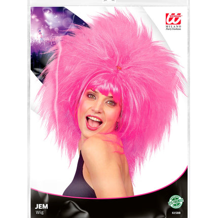 Widmann SRL Pretty woman pruik roze vrouw