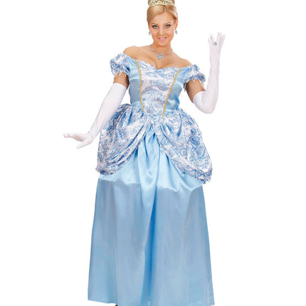 Widmann SRL Prinsessen jurk blauw sprookjes