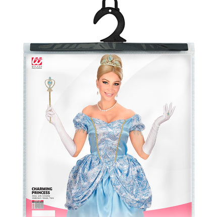 Widmann SRL Prinsessen jurk blauw sprookjes