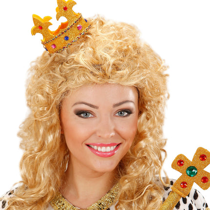 Widmann SRL Prinsessen koningin kroon goud Alicia