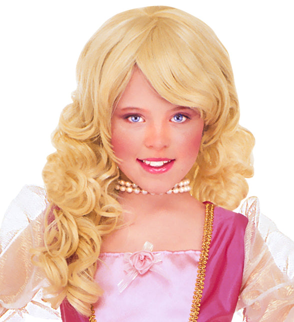 Widmann SRL Prinsessen pruik glamour kind
