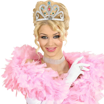 Widmann SRL Prinsessenkroon met diamanten zilver