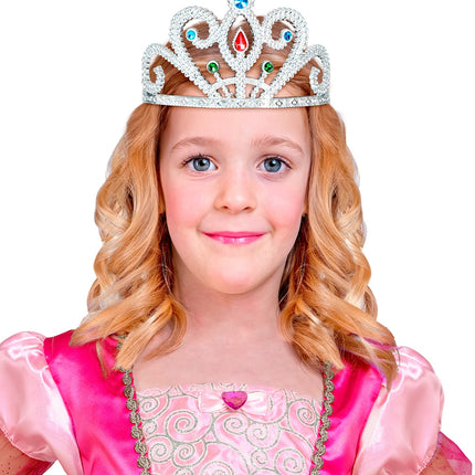 Widmann SRL Prinsessenkroon met diamanten zilver