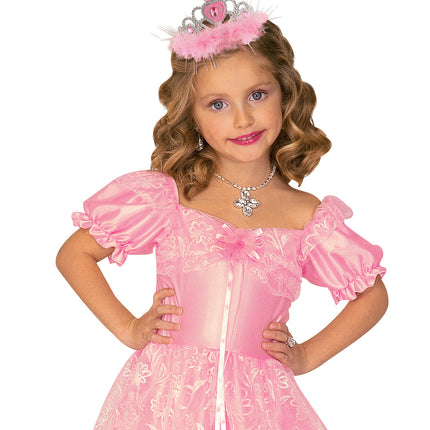 Widmann SRL Prinsessenkroon met stafje en marabou