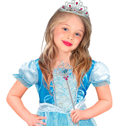 Widmann SRL Prinsessenstaf zilver met gemsteen