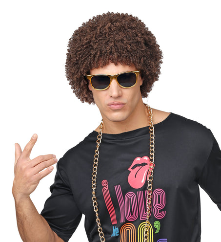 Widmann SRL Pruik 70'S Levi bruin