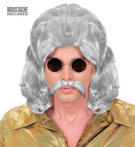 Widmann SRL pruik 70s man grijs