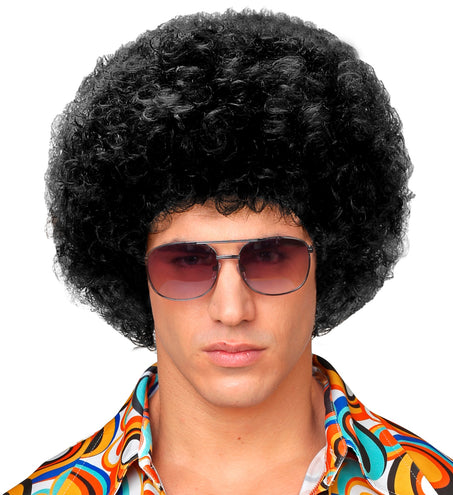 Widmann SRL pruik Afro unisex zwart