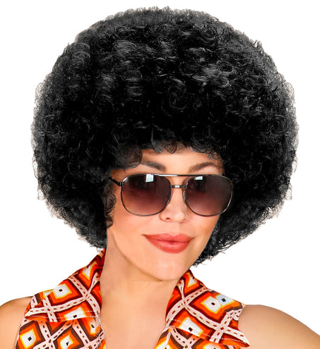 Widmann SRL pruik Afro unisex zwart